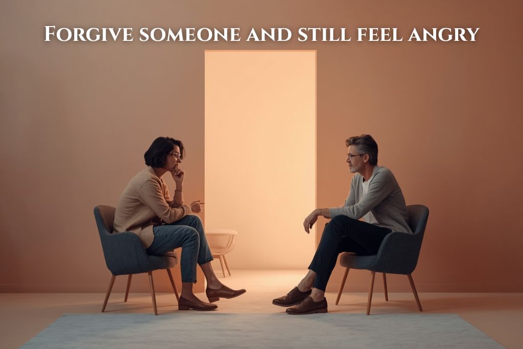 forgive someone and still feel angry